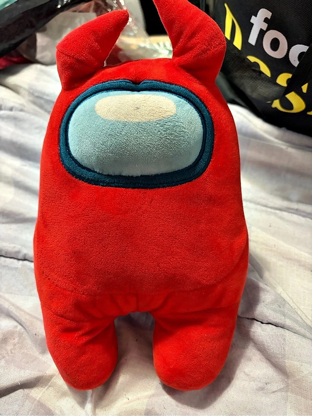 Among Us Red Crewmate with Devil Horns 12-Inch Plush